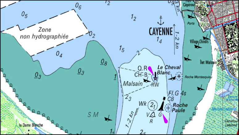 Embouchure du la rivère de cayenne